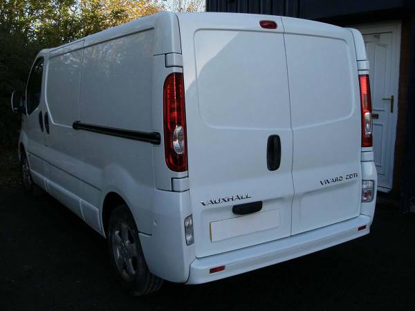 Multi-panel repair and respray of a Vauxhall, blended and finished in our low-bake oven.